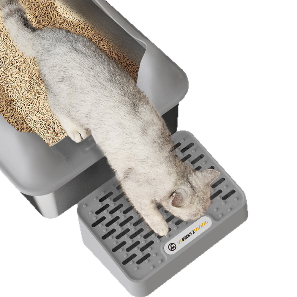 Semi-enclosed Anti-splash Cat Litter Box 