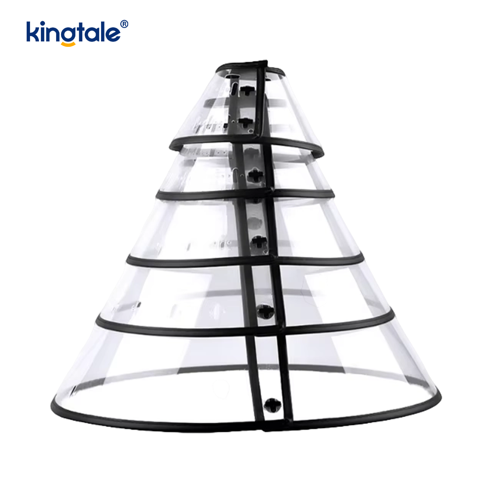 Kingtale Adjustable Soft Pet Recovery Collar for Dogs Cats Sustainable Solid Plastic Personalized Protective Plastic Cone