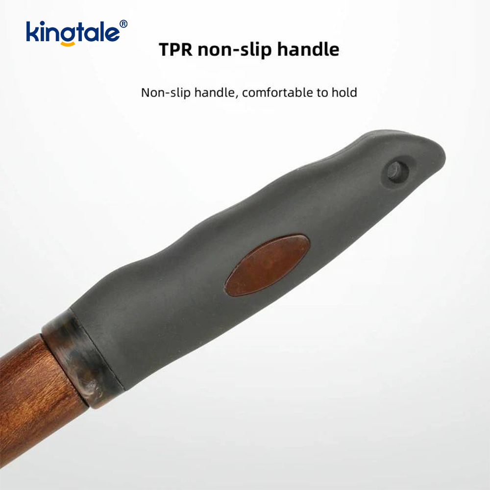 Stainless Steel Pins Beech Wood Body Ground Pet Comb