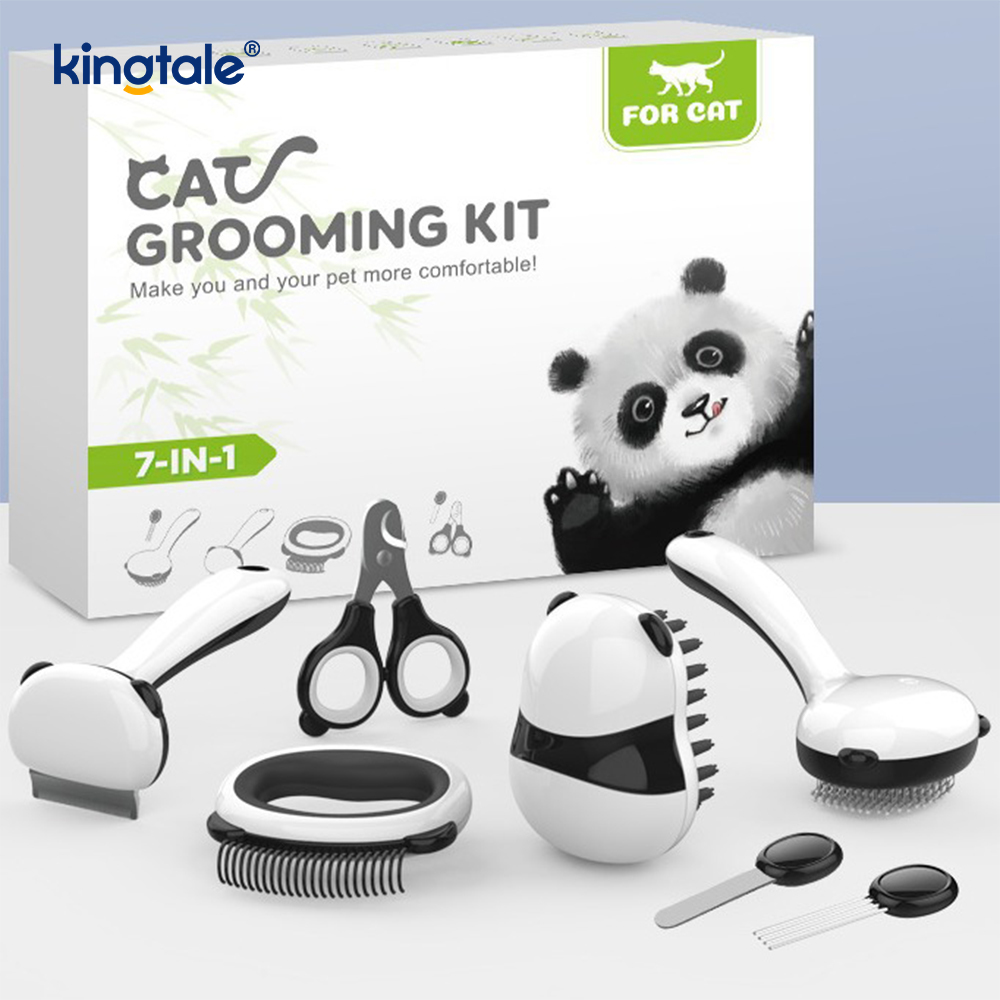 Pet Cleaning Product Set Panda Model Bathing Brush