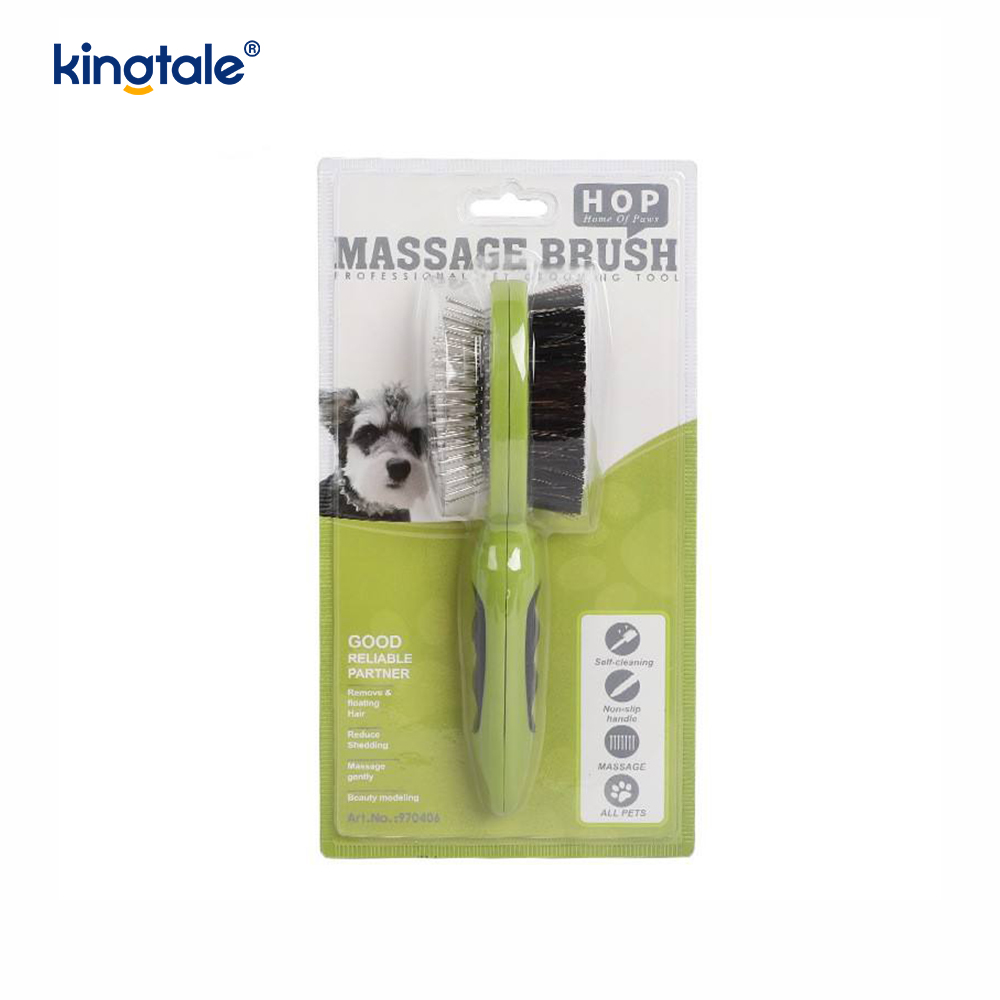 Pet Comb, Double-Sided Comb Double-Sided Brush For Shedding And Bathing