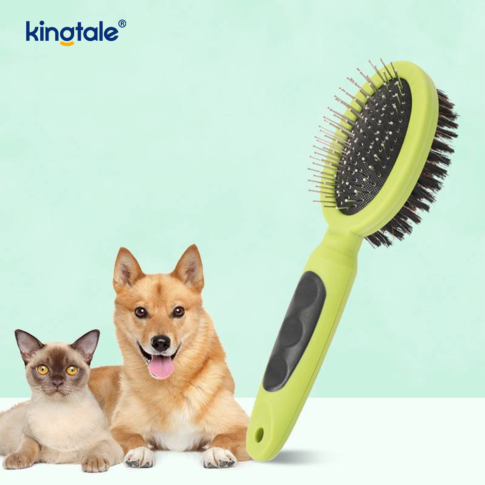 Pet Comb, Double-Sided Comb Double-Sided Brush For Shedding And Bathing