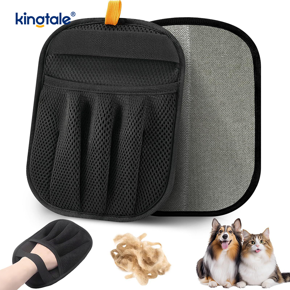 Pet Hair Removal Glove Magic Brush Electrostatic Mitt For Dogs & Cats