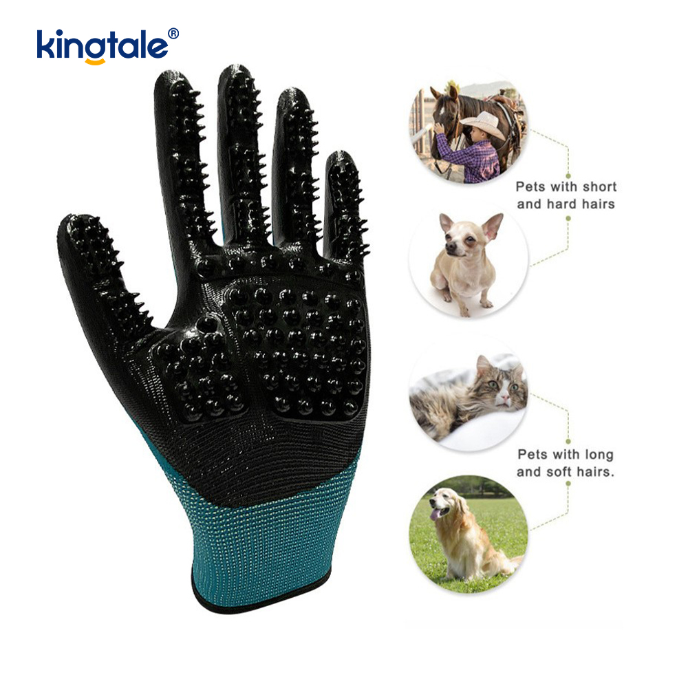 Pet Hair Remover Glove Gentle Pet Grooming Glove Brush Deshedding Glove