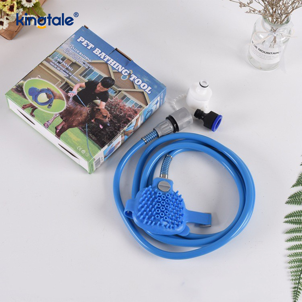 Dog Shower Attachment Pet Shower Sprayer For Pet Bathing And Dog Washing Diverter Valve With Handheld