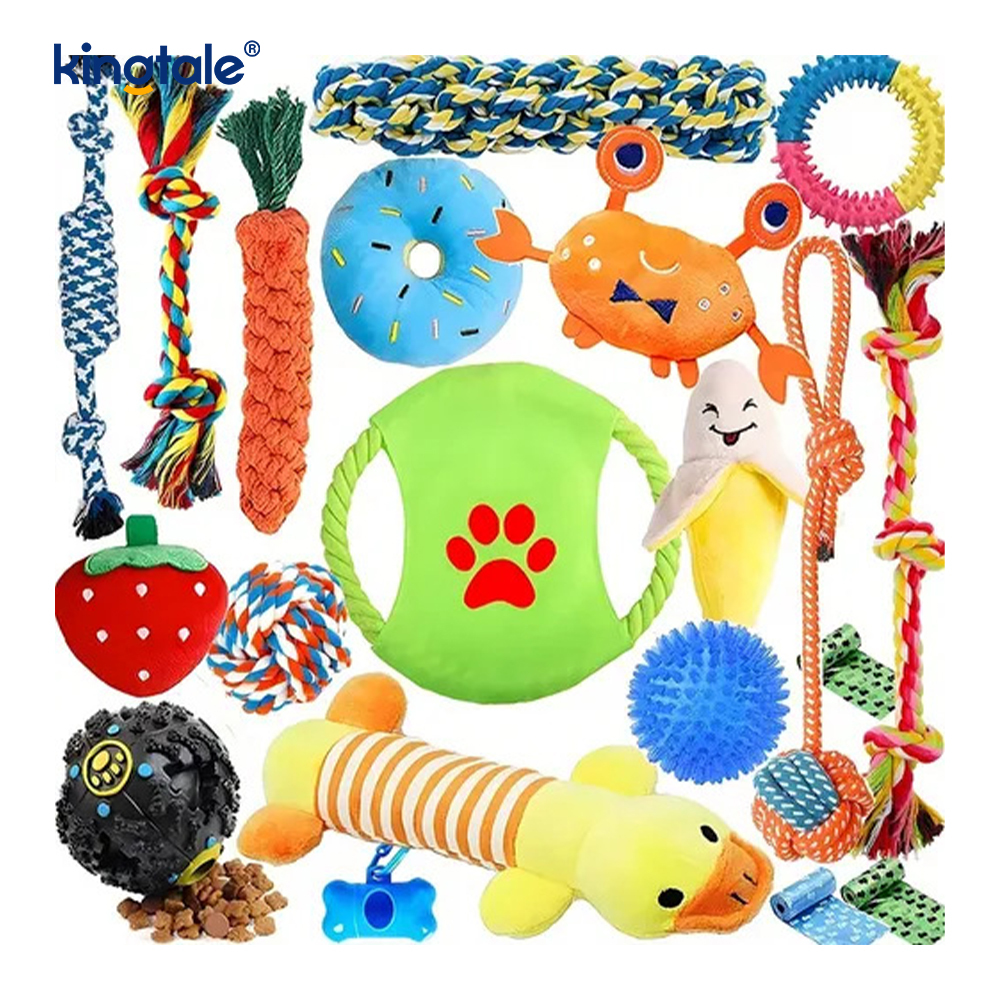 20PCS Pet Rope Toy Set for Teething and Fun Indoor