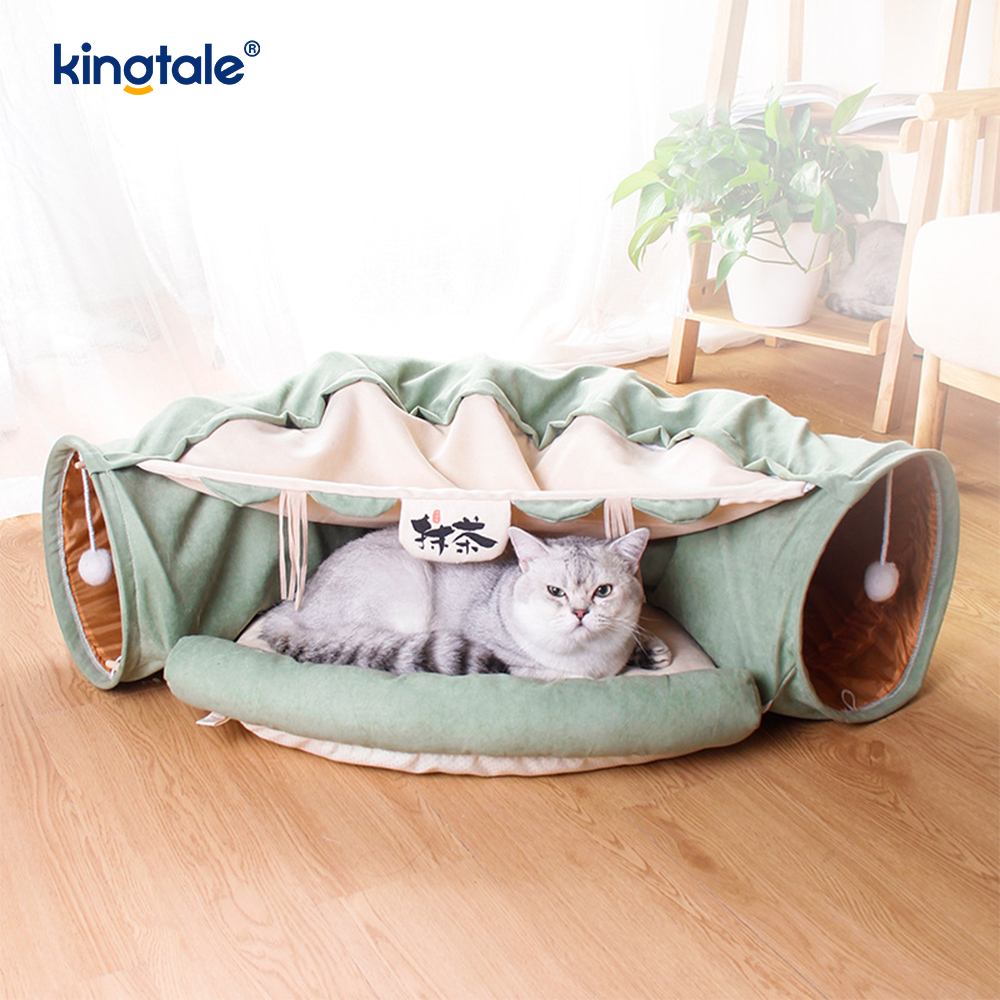 Collapsible Cat Play Tunnel Interactive Toy Maze Cat House Tunnels Indoor