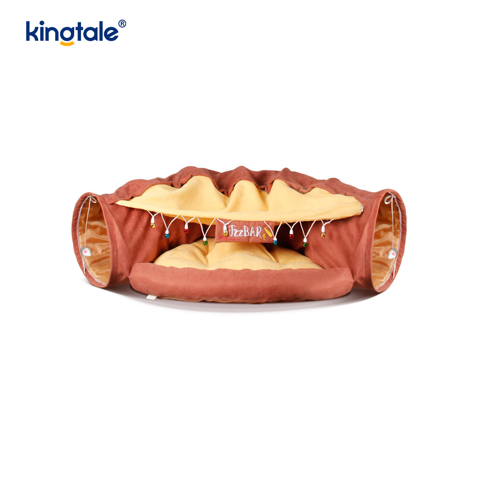 Collapsible Cat Play Tunnel Interactive Toy Maze Cat House Tunnels Indoor