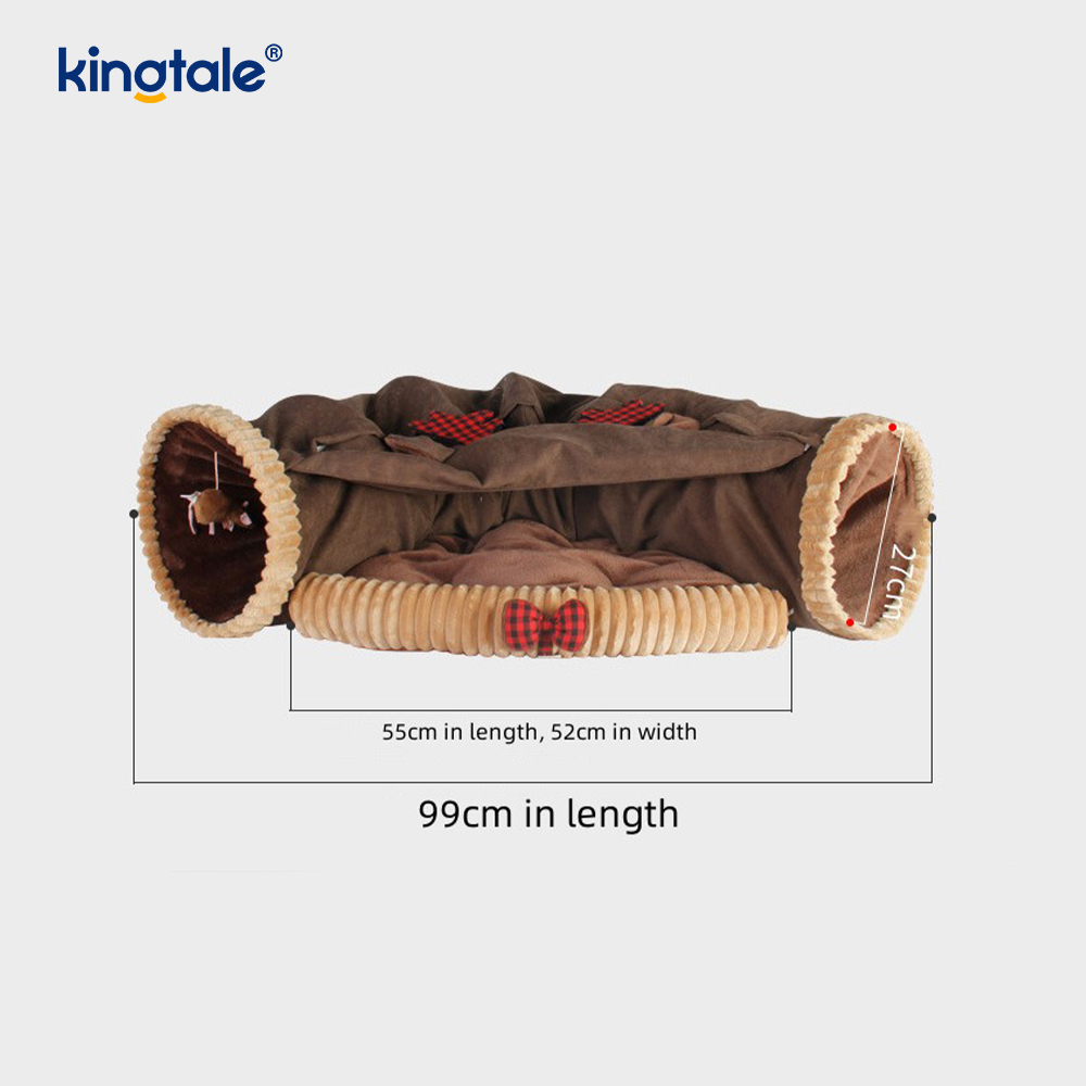 Collapsible Cat Play Tunnel Interactive Toy Maze Cat House Tunnels Indoor