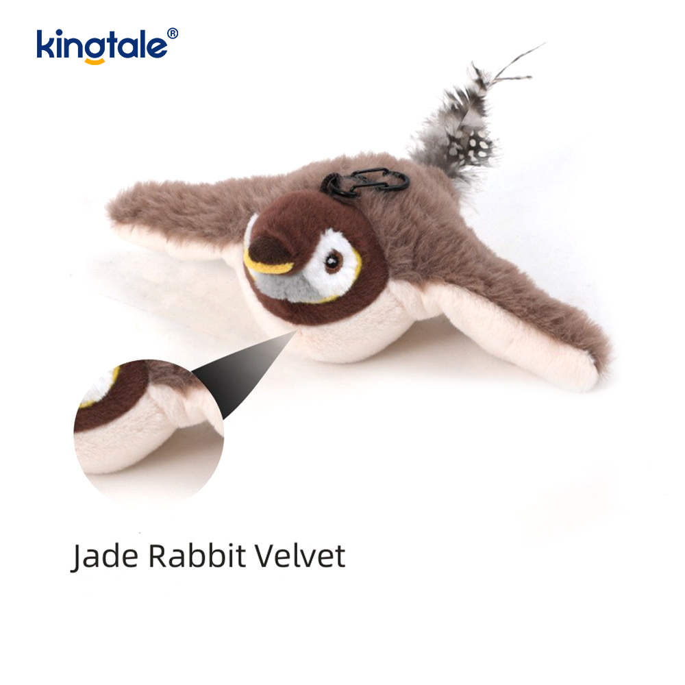 Simulated Sparrow Pet Plush Toy For All Breeds Cat Kicker Catnip Toys Sparrow