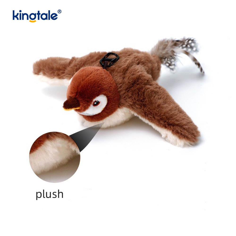 Simulated Sparrow Pet Plush Toy For All Breeds Cat Kicker Catnip Toys Sparrow