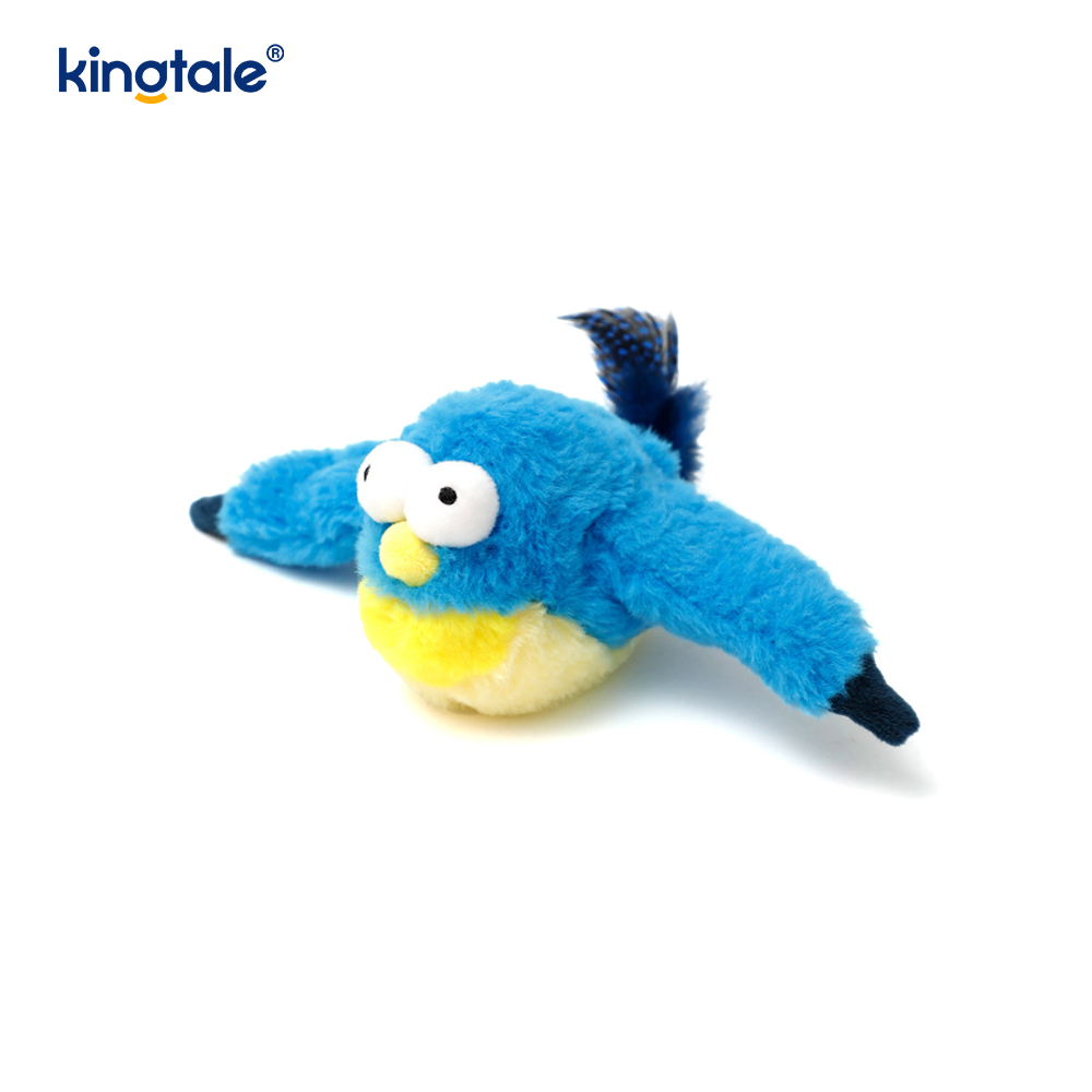 Simulated Sparrow Pet Plush Toy For All Breeds Cat Kicker Catnip Toys Sparrow