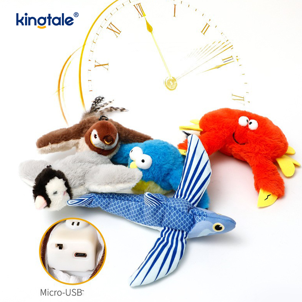 Simulated Sparrow Pet Plush Toy For All Breeds Cat Kicker Catnip Toys Sparrow