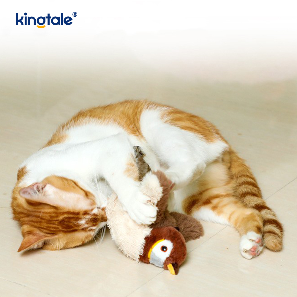 Simulated Sparrow Pet Plush Toy For All Breeds Cat Kicker Catnip Toys Sparrow