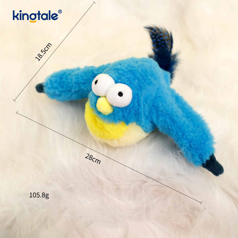 Simulated Sparrow Pet Plush Toy For All Breeds Cat Kicker Catnip Toys Sparrow