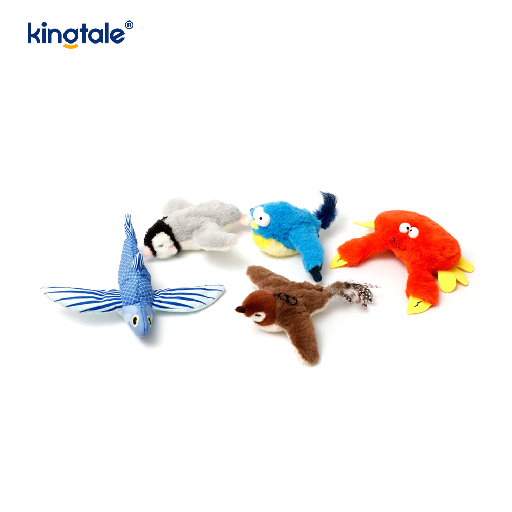 Simulated Sparrow Pet Plush Toy For All Breeds Cat Kicker Catnip Toys Sparrow