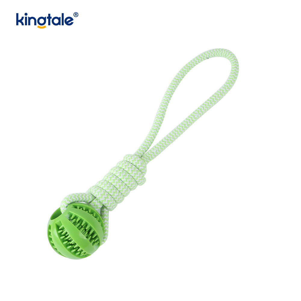 Dog Toy Pull-Out Chewable Rubber Treat Ball Indoor And Outdoor