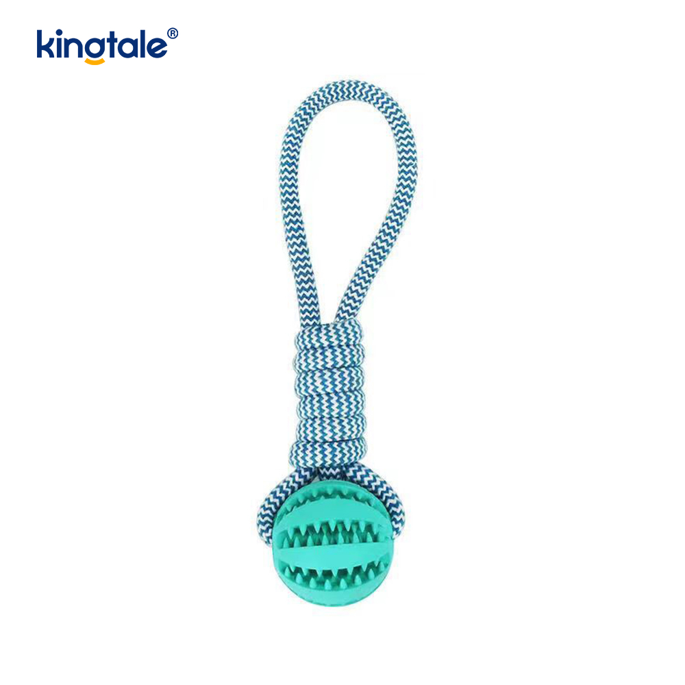 Dog Toy Pull-Out Chewable Rubber Treat Ball Indoor And Outdoor