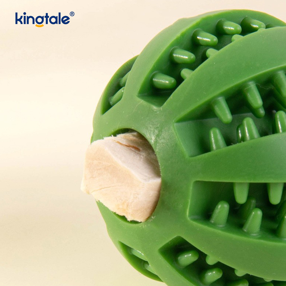 Dog Toy Pull-Out Chewable Rubber Treat Ball Indoor And Outdoor