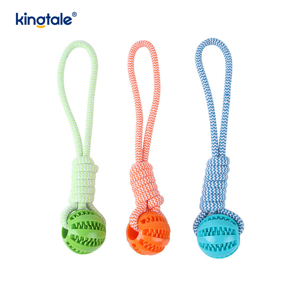 Dog Toy Pull-Out Chewable Rubber Treat Ball Indoor And Outdoor