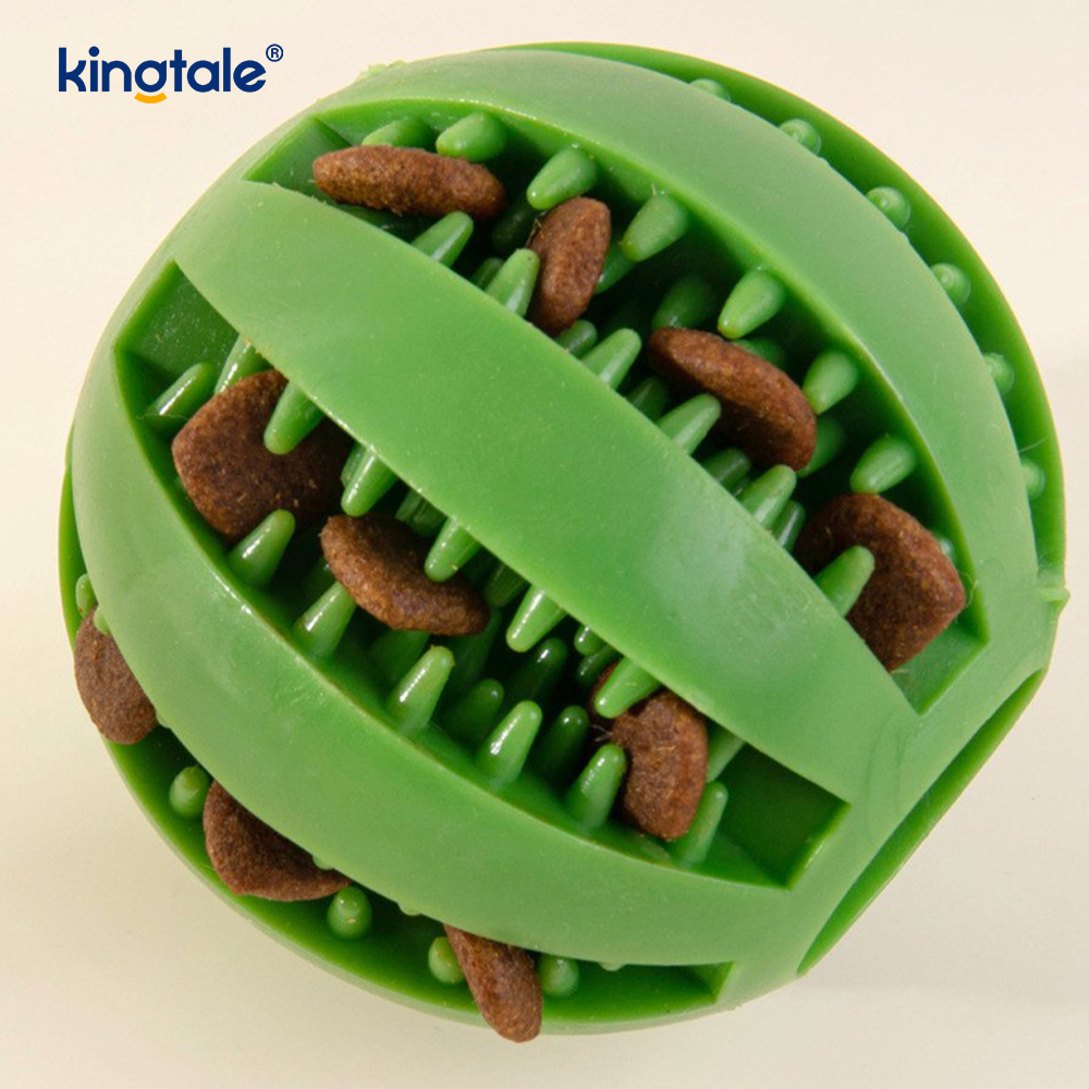 Dog Toy Pull-Out Chewable Rubber Treat Ball Indoor And Outdoor