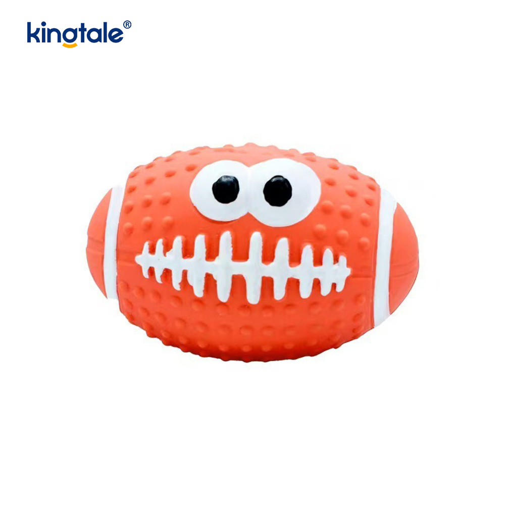 Pet Toy Latex Making Sound Smiley Face Ball Indoor And Outdoor