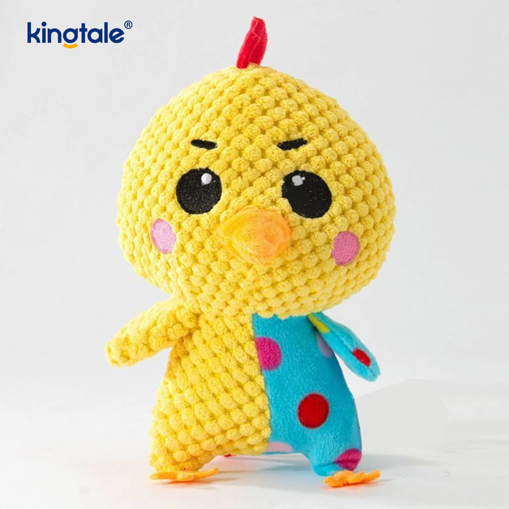 Blue Elephant Soft Plush Pet Toy With Machine Washable Blue Fabric