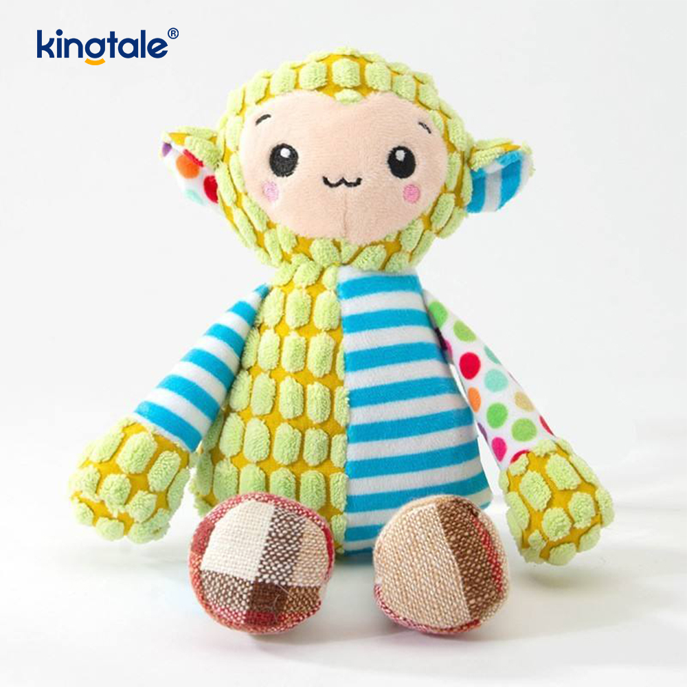 Blue Elephant Soft Plush Pet Toy With Machine Washable Blue Fabric