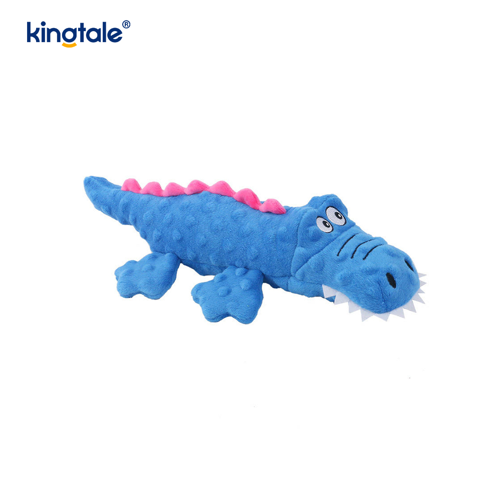 Pet Squeak Crocodile Plush Toy for Cleaning Teeth