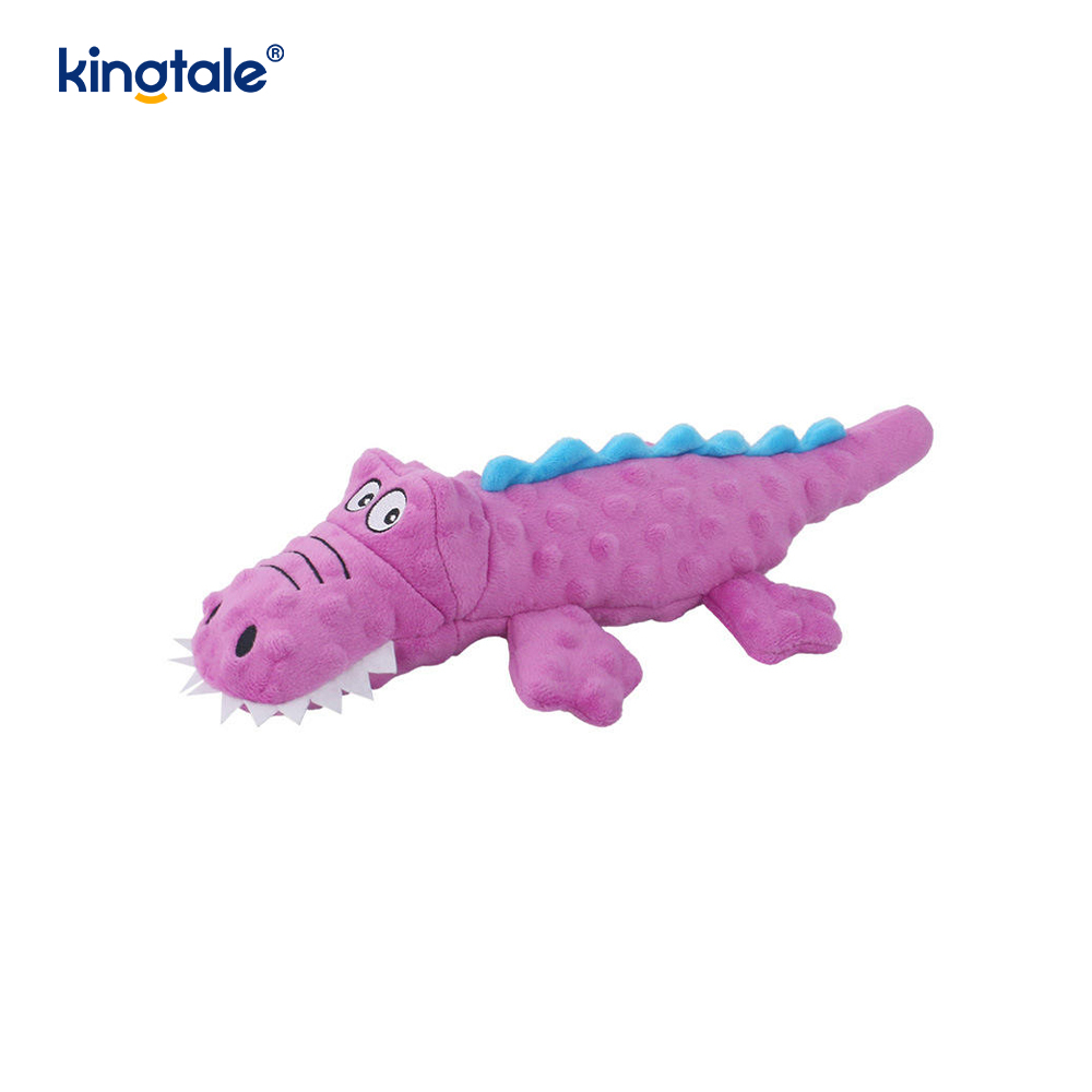 Pet Squeak Crocodile Plush Toy for Cleaning Teeth