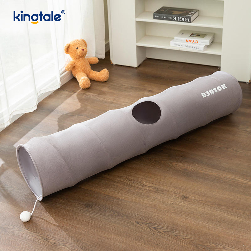 Collapsible Cat Toy Straight Cartoon Cat Tunnel Unny Interactive Cat Toy Gift For Cat