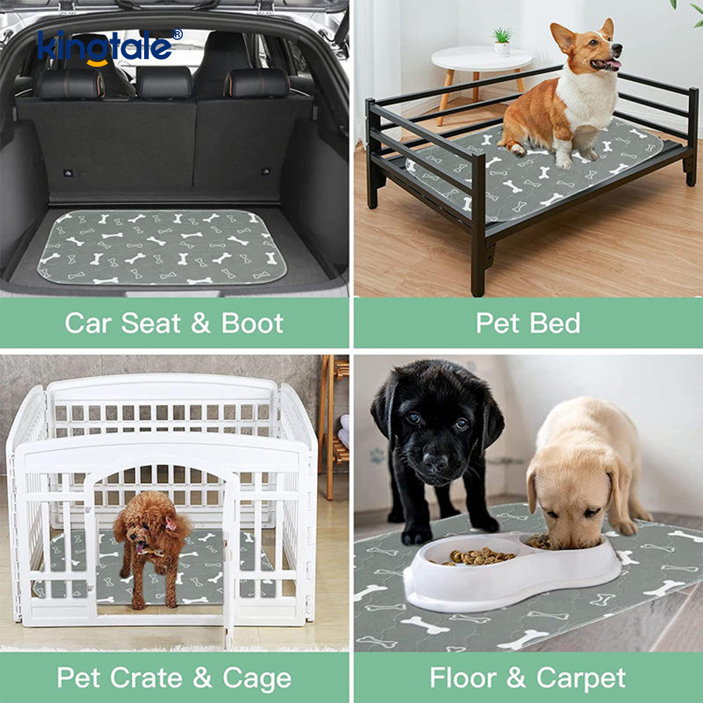 Pet Changing Mat Reusable Dog Mat For Floor Non-Slip Washable Pee Pads For Dogs