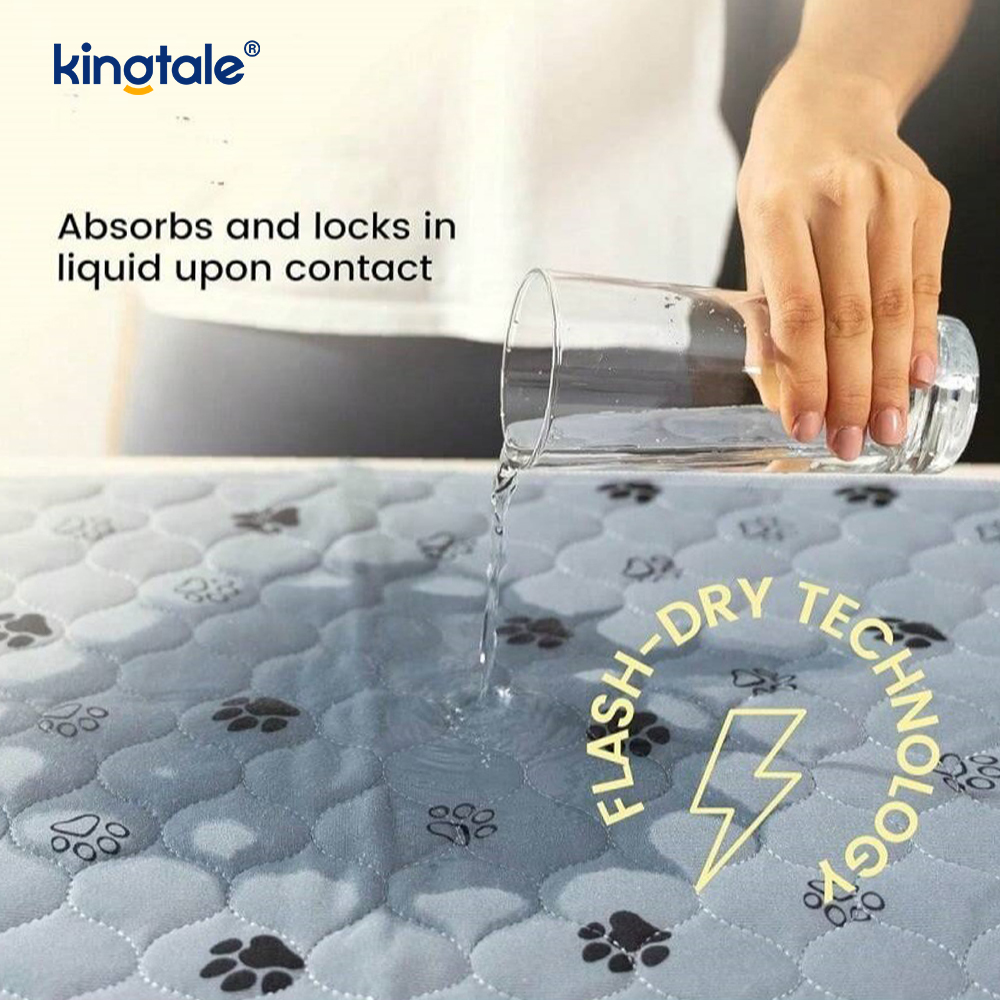 Pet Changing Mat Reusable Dog Mat For Floor Non-Slip Washable Pee Pads For Dogs