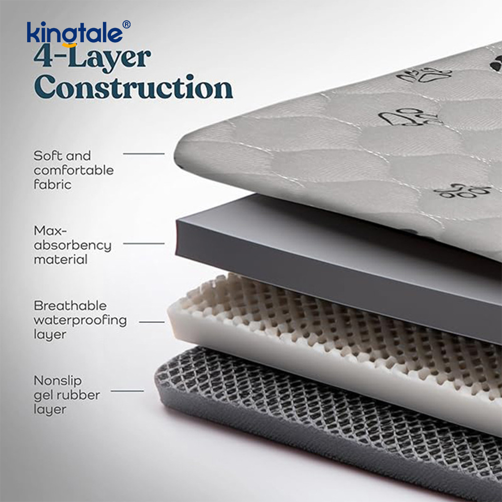 Pet Changing Mat Reusable Dog Mat For Floor Non-Slip Washable Pee Pads For Dogs