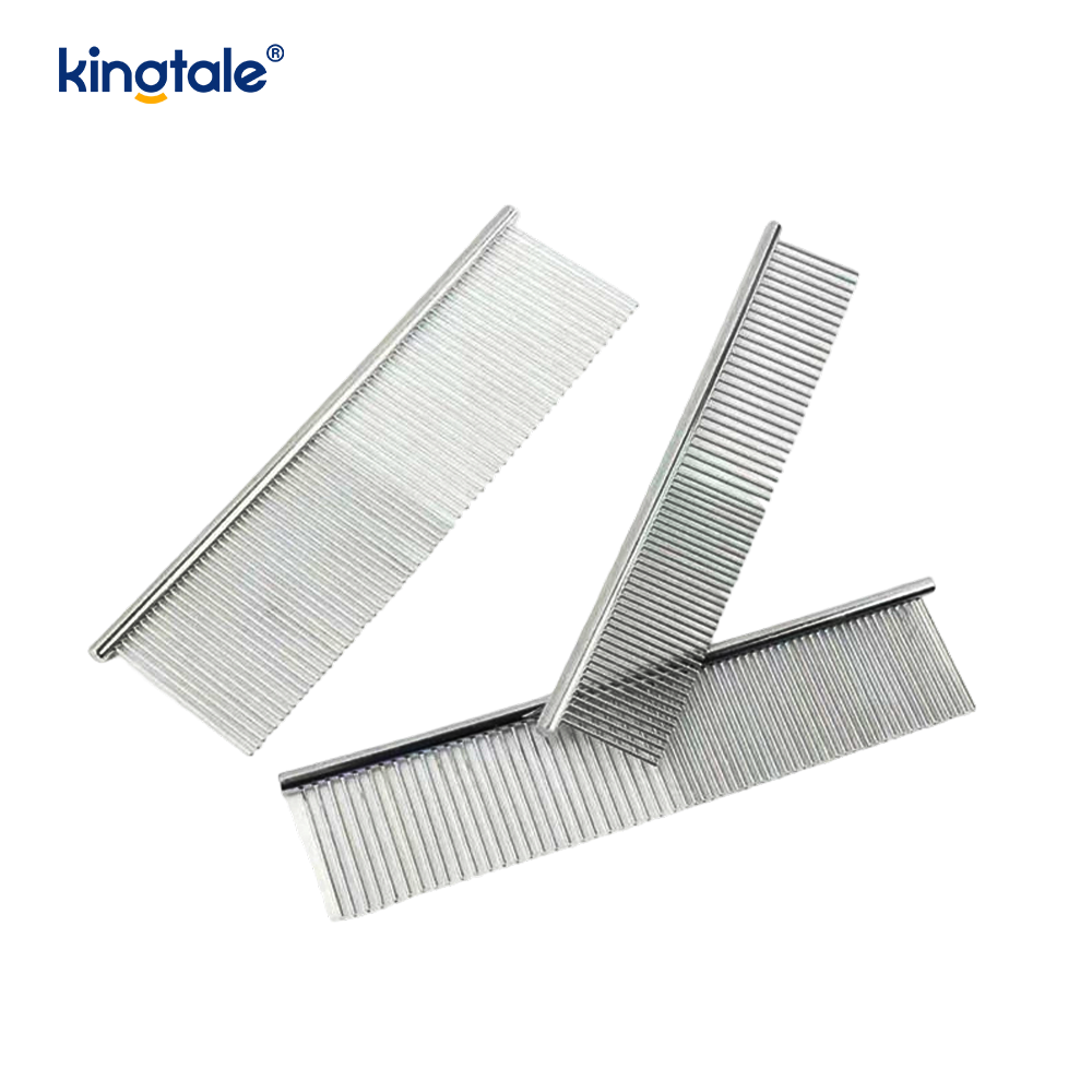 Stainless Steel Grooming Comb Dog Combs For Grooming, Metal Cat Comb For Removing Tangles And Knots