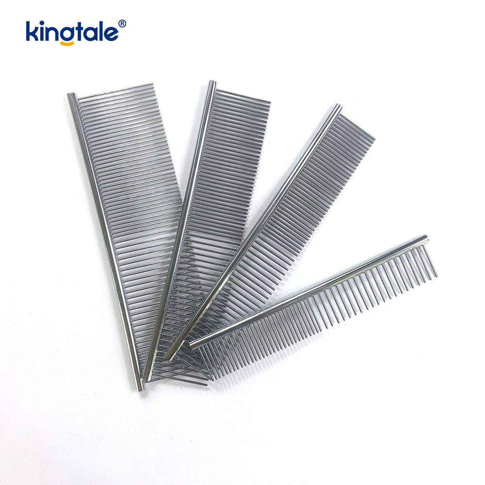 Stainless Steel Grooming Comb Dog Combs For Grooming, Metal Cat Comb For Removing Tangles And Knots