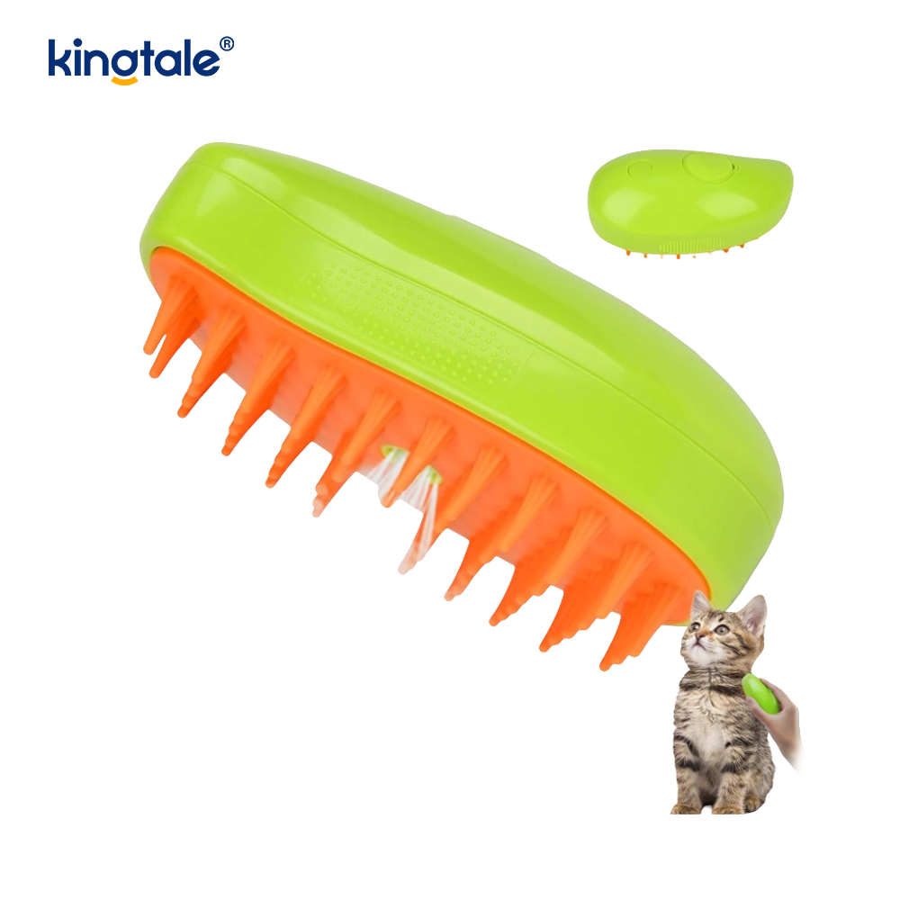 Cat Steam Brush 3 In 1 Steamy Pet Brush Silicone Massage Dog Hair Remover Comb