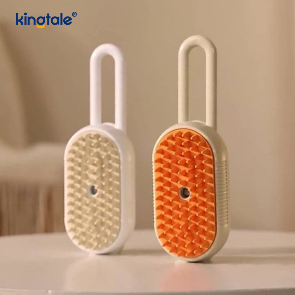 Cat Steam Brush 3 In 1 Steamy Pet Brush Silicone Massage Dog Hair Remover Comb