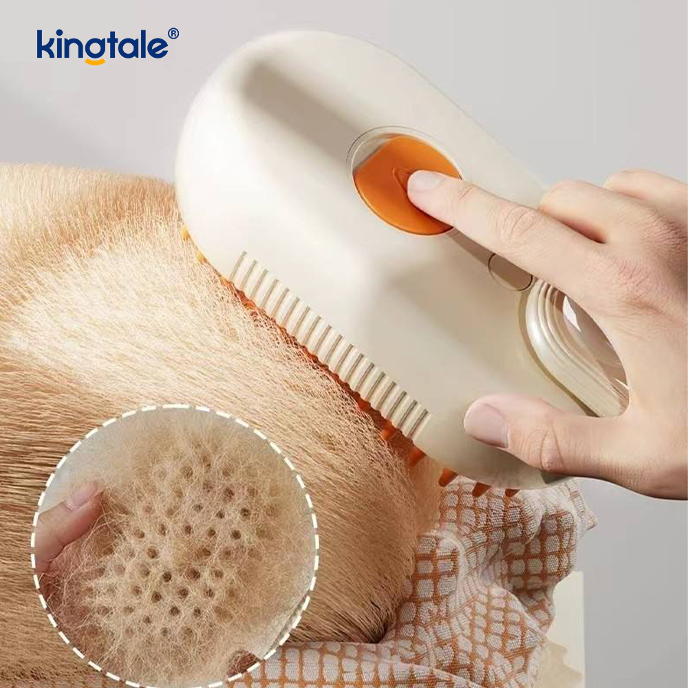 Cat Steam Brush 3 In 1 Steamy Pet Brush Silicone Massage Dog Hair Remover Comb