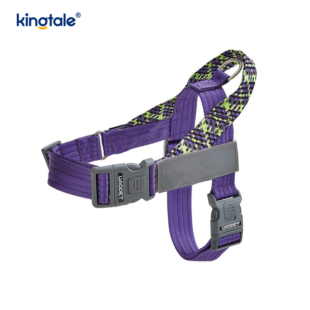 Developed Braid Nylon Webbing Highlight Reflective Dog Harness 