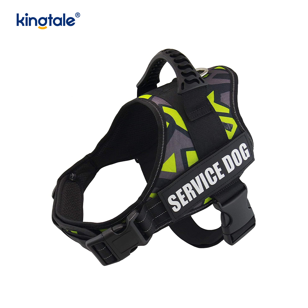 No Pull Reflective Designer Dog Harness Solid Nylon Rope Dog Leash 