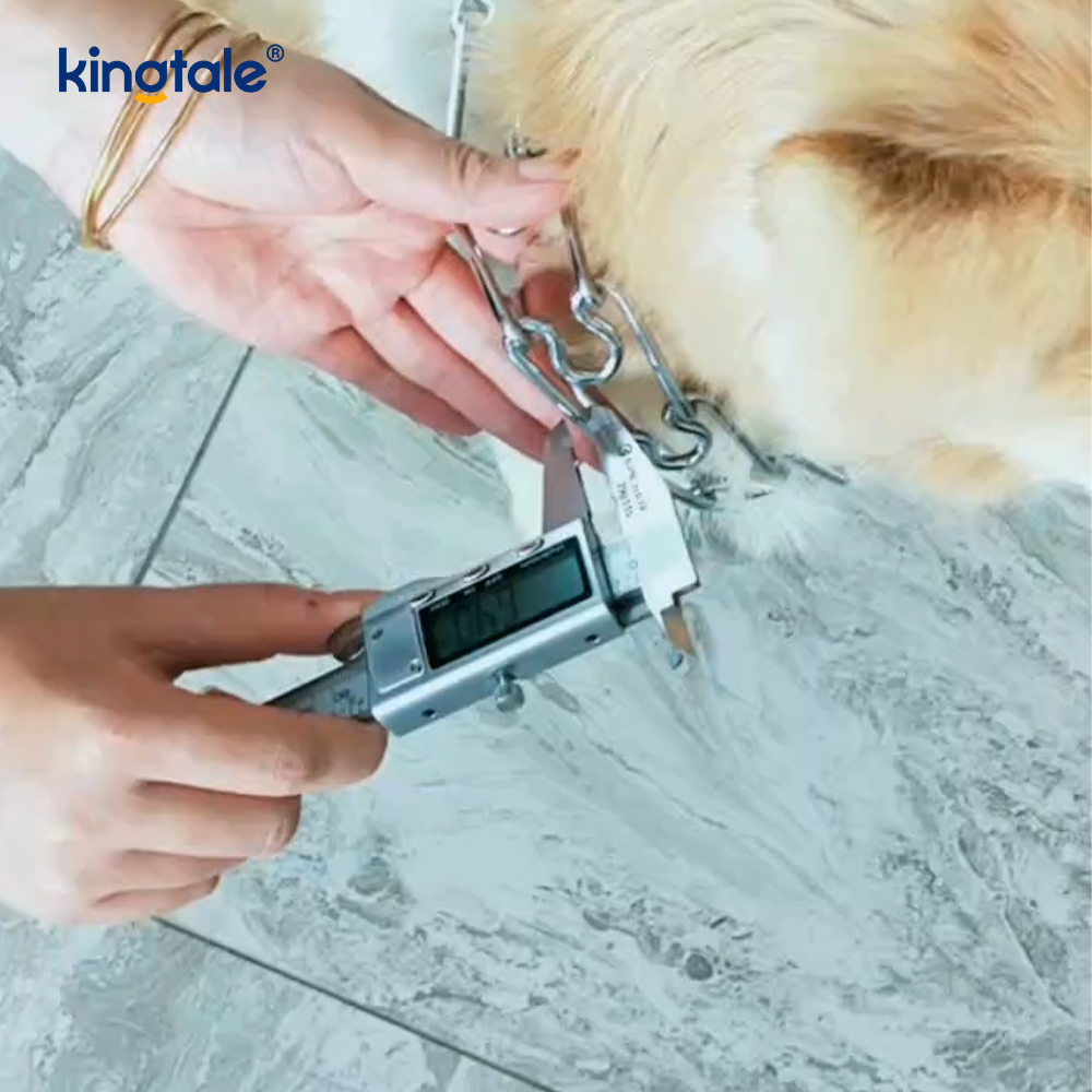 Pet Pinch Choke Collars Carbon Steel Metal Prong Dog Training Collar 