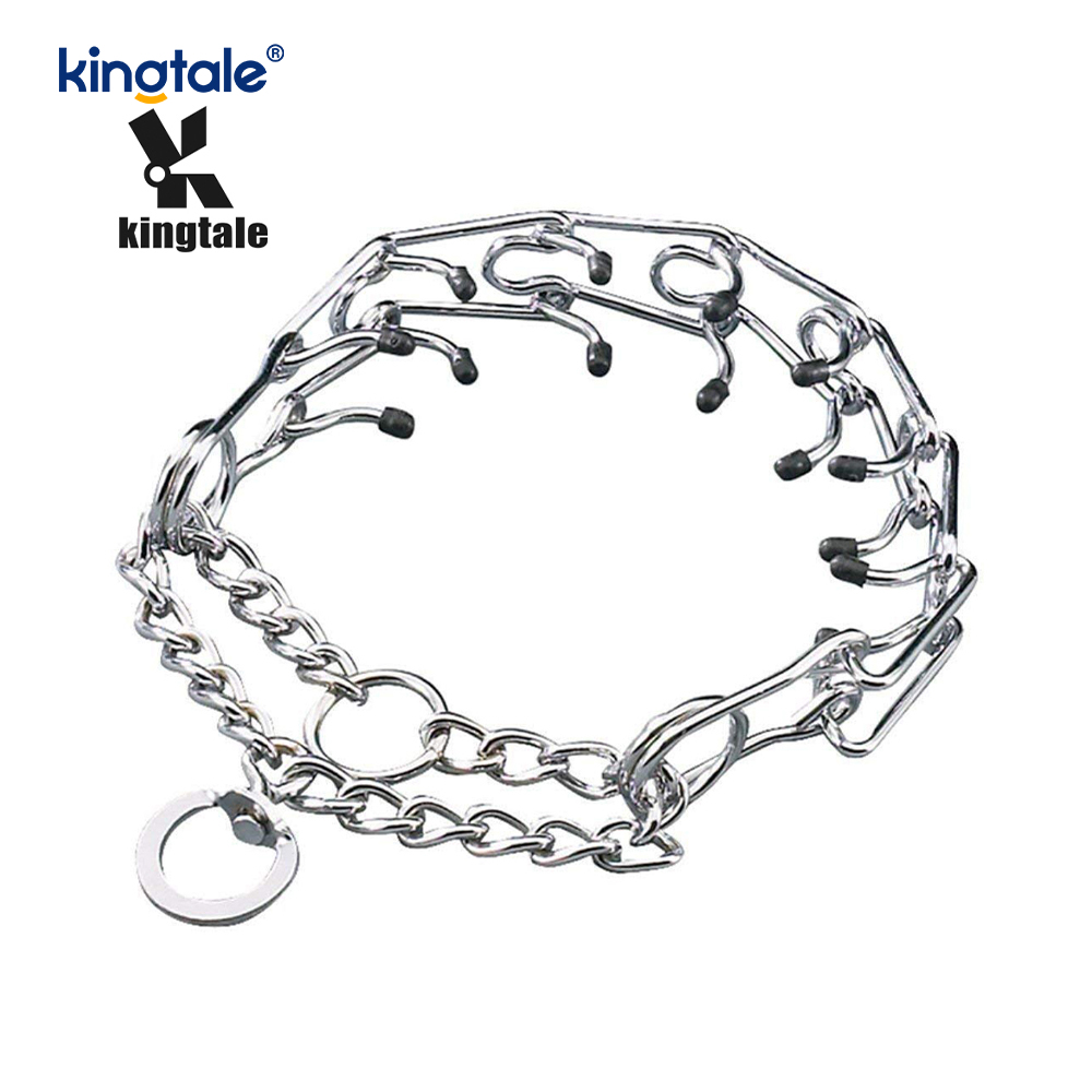 Pet Pinch Choke Collars Carbon Steel Metal Prong Dog Training Collar 