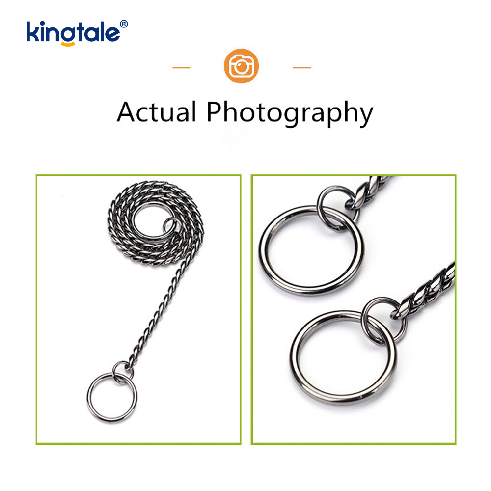 Pure Copper Metal Snake Dog Chain Collar For Small & Medium Dogs