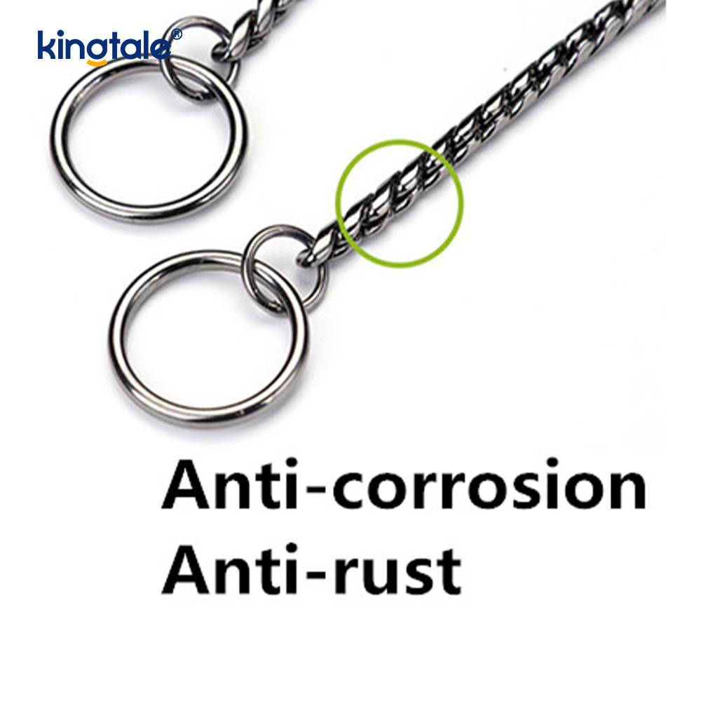 Pure Copper Metal Snake Dog Chain Collar For Small & Medium Dogs