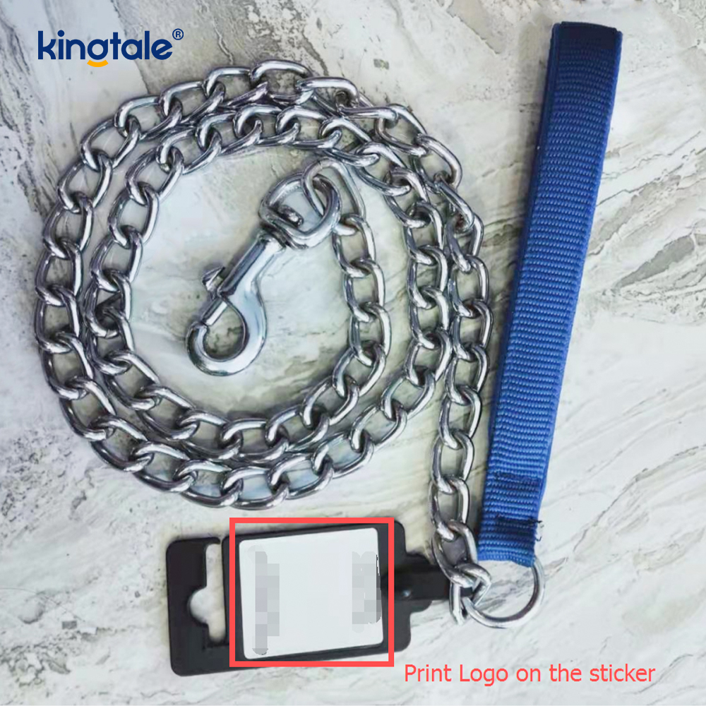 Custom Metal Heavy Duty Dog Chain Lead With Foam Handle For Dogs