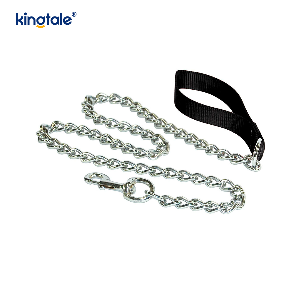 Custom Metal Heavy Duty Dog Chain Lead With Foam Handle For Dogs