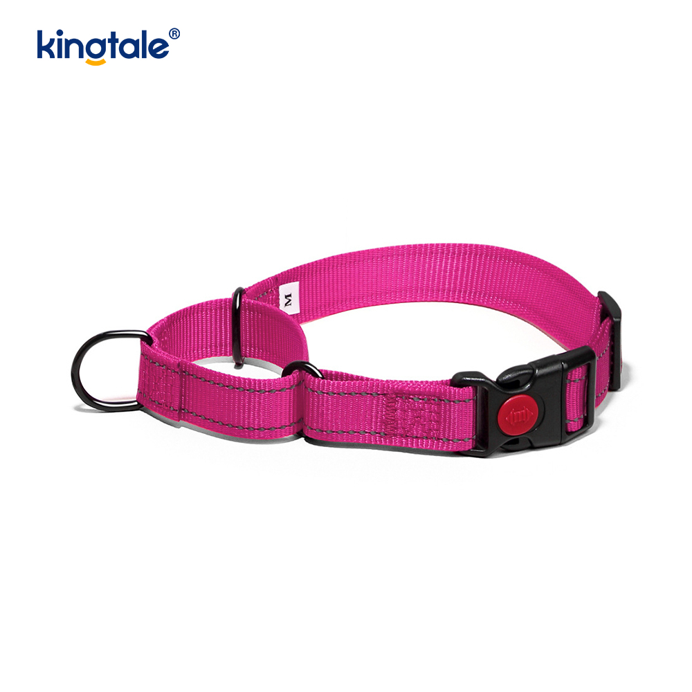 No Pull Reflective Adjustable Nylon Martingale Dog Collar For S M L Dogs