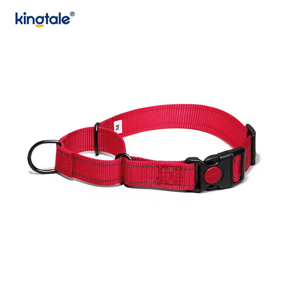 No Pull Reflective Adjustable Nylon Martingale Dog Collar For S M L Dogs