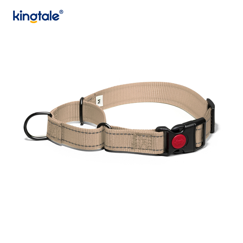 No Pull Reflective Adjustable Nylon Martingale Dog Collar For S M L Dogs